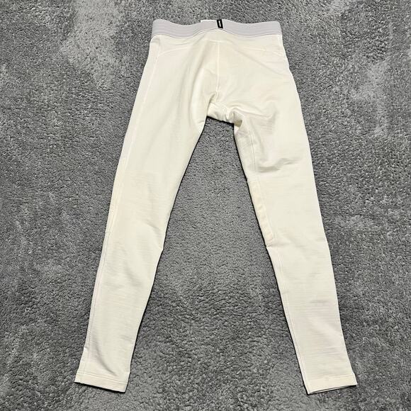 Nike Pro Warm Tights Mens Small White Media Pocket Gym Workout Activewear - Picture 3 of 9